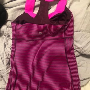 Lululemon striped tank top